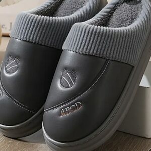 Gray Slip-On Loafers , Padded  with Waterproof Material